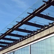 Glass installation enhancing natural light and modern interior design in Decatur