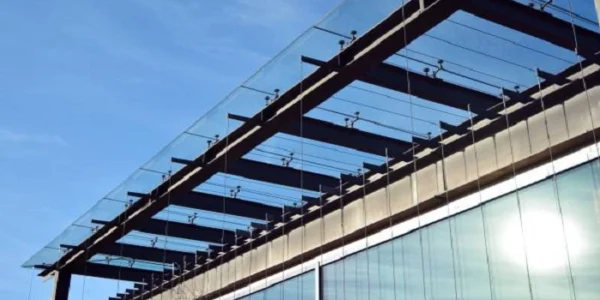 Glass installation enhancing natural light and modern interior design in Decatur