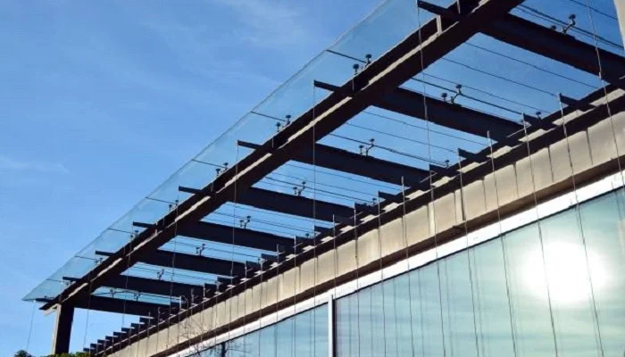 Glass installation enhancing natural light and modern interior design in Decatur